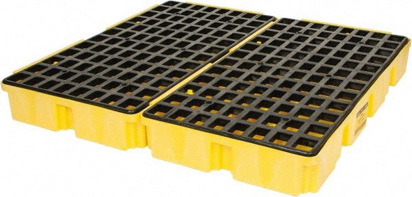 Eagle 1634 Spill Platform: 4 Drum, 30 gal, 10,000 lb, Polyethylene - Lighting Supply Guy