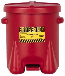 Eagle 933FL 6 Gallon Capacity, Polyethylene Oily Waste Can - Lighting Supply Guy