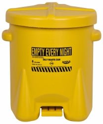 Eagle 933FLY 6 Gallon Capacity, Polyethylene Oily Waste Can - Lighting Supply Guy
