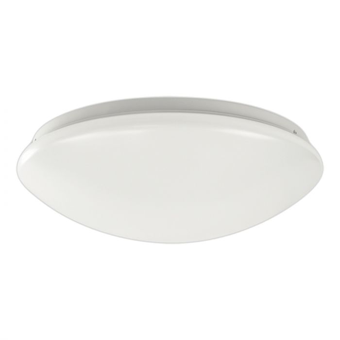 Westgate FCR-11-12W-40K  15 watt LED Round Flush Mount Cloud Fixture, 11" diameter, White Translucent Acrylic lens, 4000K, 1000 lumens, 50,000hr life, 120 volt, White Finish