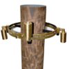 Focus FA - TR - 304H120 - WBR 30" 120V Aluminum Tree Ring , Weathered Brown Finish, with 4 Fixture Hubs - Lighting Supply Guy