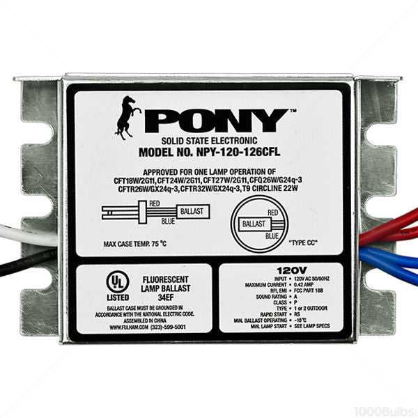 Fulham NPY - 120 - 126 - CFL Ballast - Lighting Supply Guy