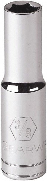 GEARWRENCH 80365 Deep Hand Socket: 3/8" Drive, 3/8" Socket, 6 - Point - Lighting Supply Guy