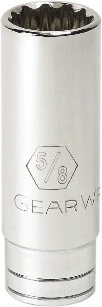 GEARWRENCH 80367 Deep Hand Socket: 3/8" Drive, 1/2" Socket, 6 - Point - Lighting Supply Guy