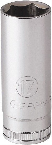 GEARWRENCH 80499 Standard Hand Socket: 3/8 Drive, 7/16" Socket, 12 Points, Tether Capable - Lighting Supply Guy