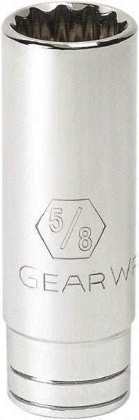 GEARWRENCH 80519 Deep Hand Socket: 3/8" Drive, 7/8" Socket, 12 - Point - Lighting Supply Guy