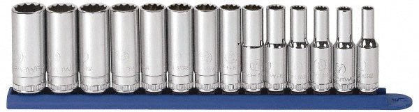 GEARWRENCH 80562 Deep Socket Set: 14 Pc, 3/8" Drive, 6.00 to 19.00" Socket - Lighting Supply Guy
