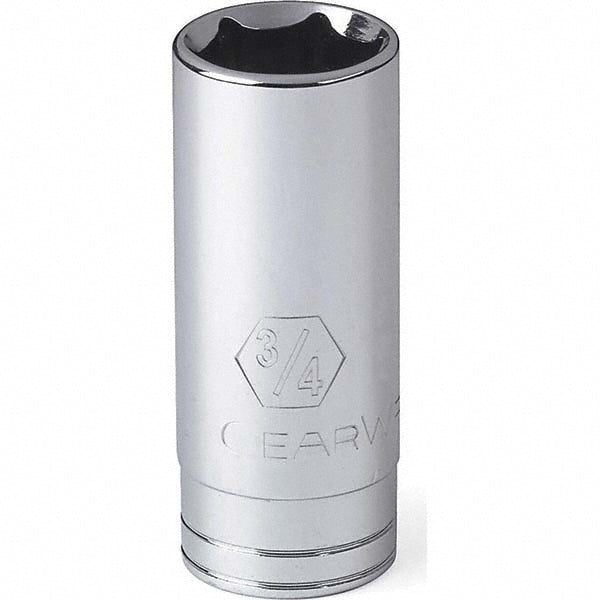 GEARWRENCH 80615 Deep Hand Socket: 1/2" Drive, 9/16" Socket, 6 - Point - Lighting Supply Guy