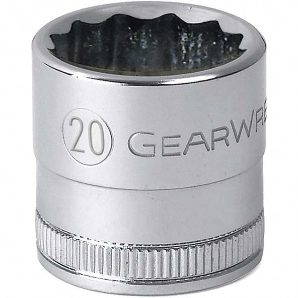 GEARWRENCH 80681 Standard Hand Socket: 1/2 Drive, 12 Points, Tether Capable - Lighting Supply Guy