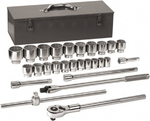 GEARWRENCH 80880 Standard Socket Set: 27 Pc, 3/4" Drive, 7/8 to 2 - 3/8" Socket - Lighting Supply Guy