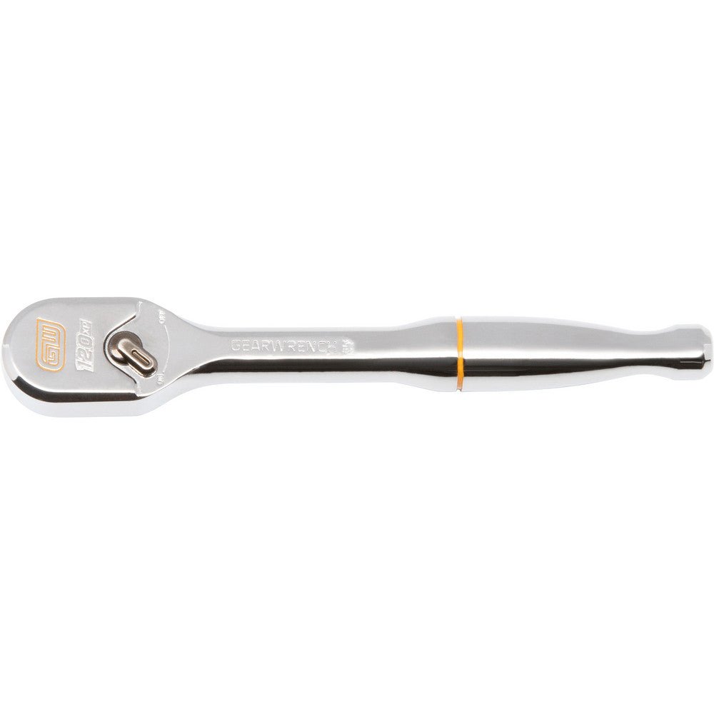 GEARWRENCH 81011XP Ratchets; Tool Type: Ratchet ; Drive Size (Inch): 1/4 ; Head Shape: Teardrop ; Head Features: Reversible ; Head Style: Flexible ; Material: Alloy Steel - Lighting Supply Guy