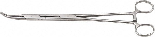 GEARWRENCH 82035 Hemostat Tweezer: All Purpose, Stainless Steel, Bent Tip, 9.73" OAL - Lighting Supply Guy