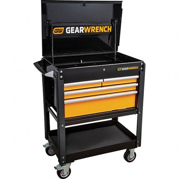 GEARWRENCH 83168 32" Wide x 42" High x 21" Deep, 4 Drawer Tool Cart - Lighting Supply Guy
