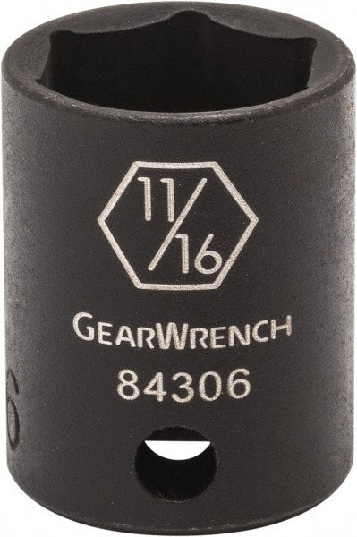 GEARWRENCH 84387N Impact Socket: 3/8" Drive, 15/16" Socket, Hex Drive - Lighting Supply Guy