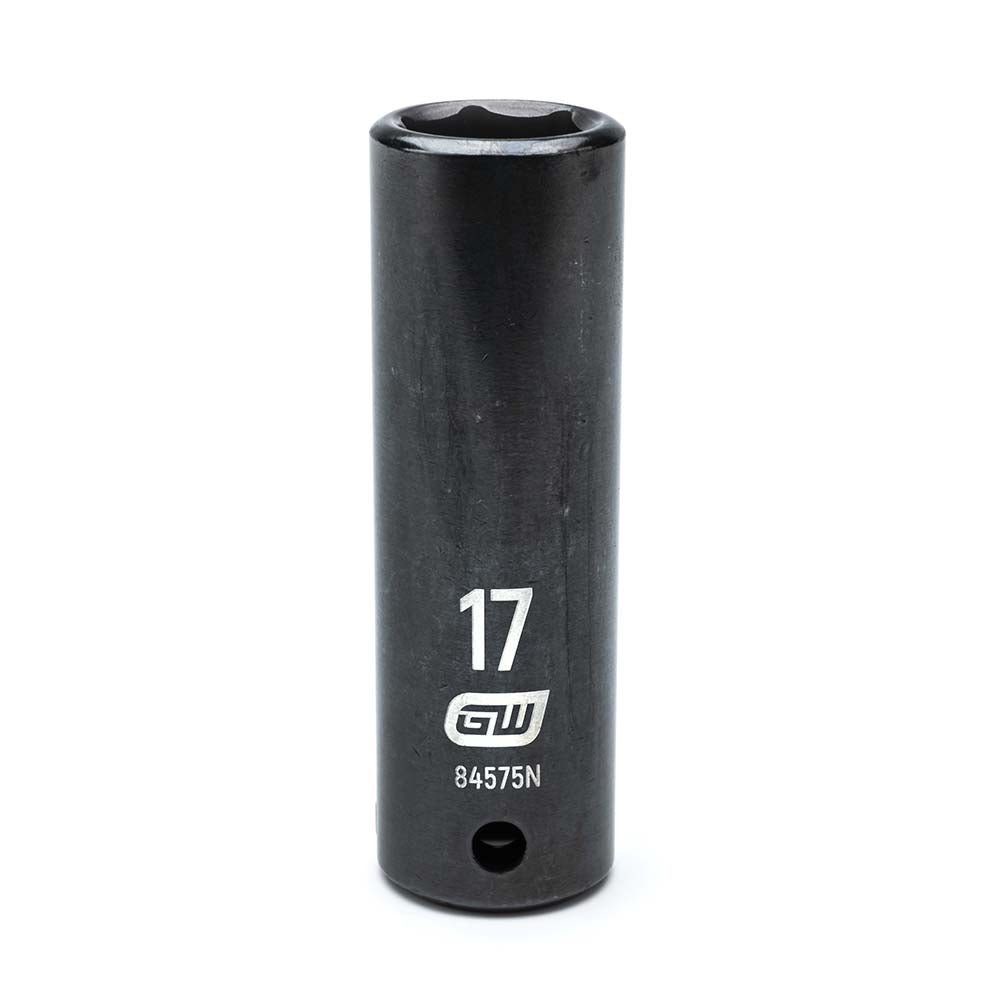 GEARWRENCH 84575N Impact Socket: 1/2" Drive, 17mm Socket, Hex Drive - Lighting Supply Guy