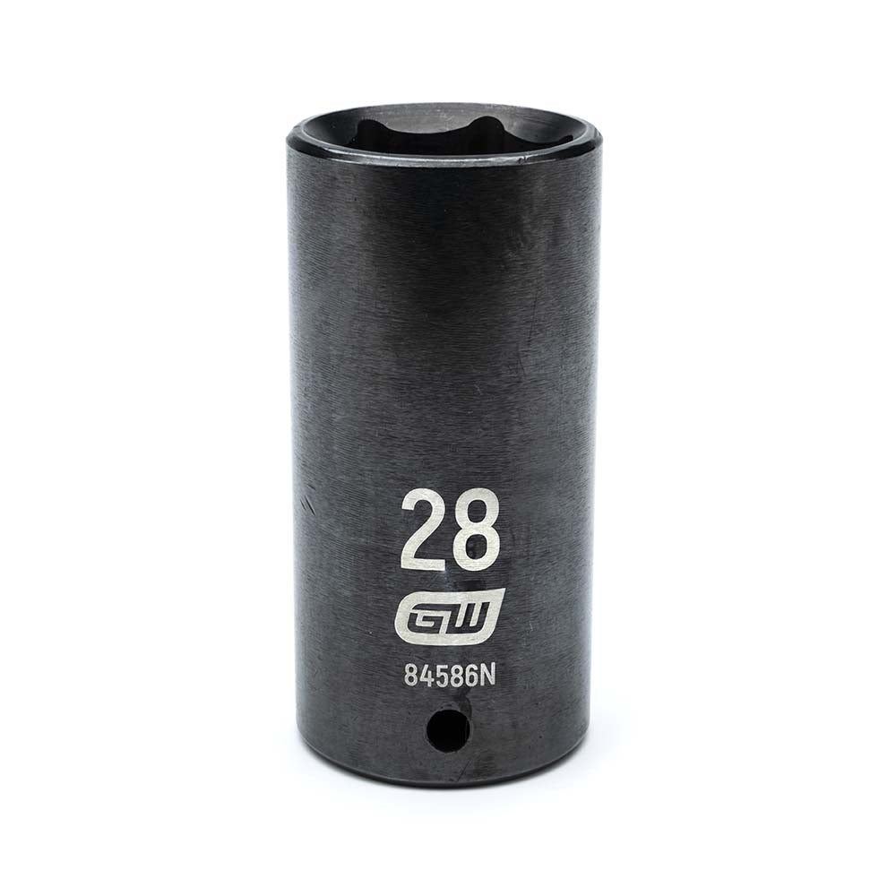 GEARWRENCH 84586N Impact Socket: 1/2" Drive, 28mm Socket, Hex Drive - Lighting Supply Guy