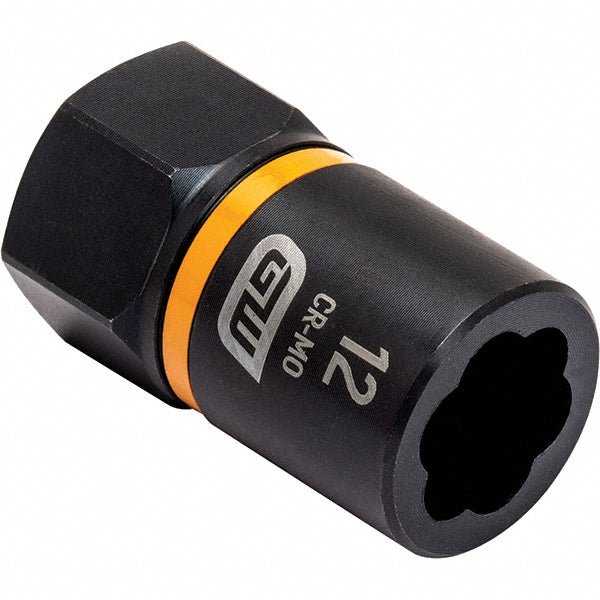 GEARWRENCH 84763 Bolt Extractor Socket: Size 12 mm, 8 mm Drive for 12 mm Screw - Lighting Supply Guy