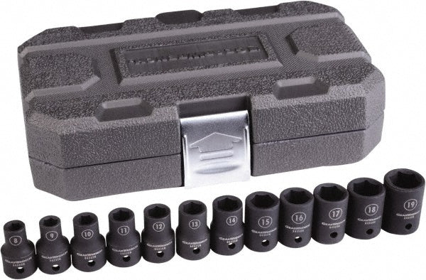 GEARWRENCH 84930N Impact Standard Socket Set: 12 Pc, 1/2" Drive, 8.00 to 19.00" Socket - Lighting Supply Guy