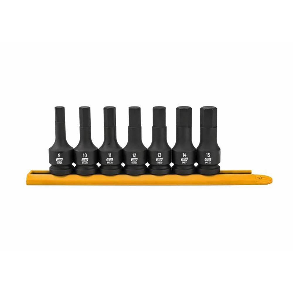 GEARWRENCH 84940 Impact Standard Socket Set: 7 Pc, 1/2" Drive, 9.00 to 15.00" Socket - Lighting Supply Guy