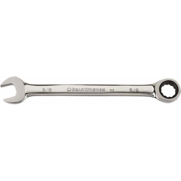 GEARWRENCH 9040 Combination Wrench: 1 - 7/16" Head Size, 15 deg Offset - Lighting Supply Guy