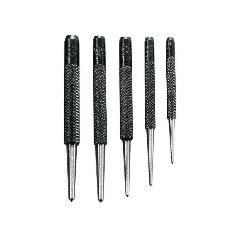General SPC74 Center Punch Set: 5 Pc, 0.0625 to 0.1563" - Lighting Supply Guy