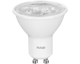 LED MR16 GU10 Lamp, 2700K, 35-degree beam, 350 lumens, 25,000hr life, 120 volt, White Finish, Dimmable