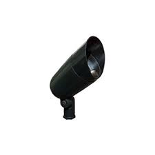 Hadco BL1-H-L Low Voltage Bullet Floodlight, 75w max MR16 Style, 3 7/8in. dia. x 8 1/2in. long, Bronze Finish, with Shroud, without lamp - Lighting Supply Guy