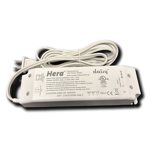 Hera Lighting PS24V/75/Y/D 75w 24V LED driver - Lighting Supply Guy