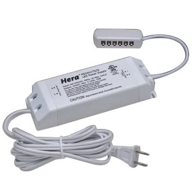 Hera PS24V/75/S 75 watt 24V Plug - In LED Driver - Lighting Supply Guy