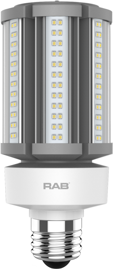 Rab HID-36-E26-850-BYP-PT 36 watt LED Cluster Lamp to replace 150W HID, 3-3/8" Dia. x 7-13/16" Height, Medium (E26) Base, 5000K, 5400 lumens, 50,000hr life, 120-277 Volt, Non-Dimmable, Ballast Bypass *Discontinued*