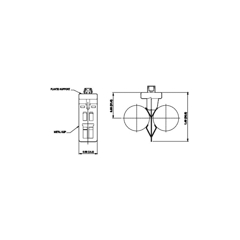 H&M LH0757 2G11 base Lampholder - Lighting Supply Guy