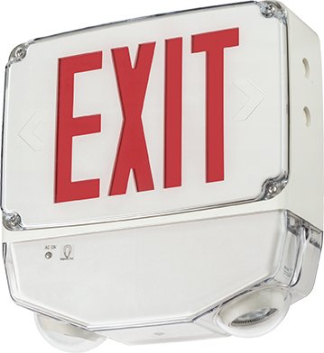 Holophane DLTLC - 1 - G - SD - CW - BAA LED Wet Location Emergency Light/Exit Combo - Lighting Supply Guy