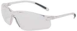 Honeywell A700 Safety Glass: Scratch - Resistant, Polycarbonate, Clear Lenses, Frameless, UV Protection - Lighting Supply Guy