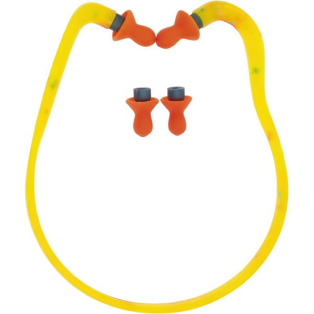 Howard Leight QB1HYG Earplugs: Foam, Contoured, Push - In Stem, Banded - Lighting Supply Guy