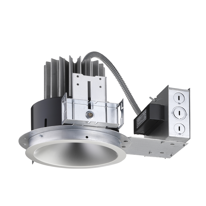 Lithonia L6 BAF BL WET 6" Baffle Downlight Trim for L6 Series Downlights, Black, White Flange (Baffle Only), Wet Location