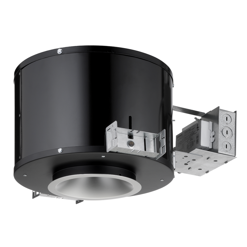 Indy LA4 23LM 30K 277 G3 80CRI ZT F FLD BD 24.8 watt LED LA4 Series 4" Downlight Housing, 3000K, 2300 lumens, 80CRI, 50,000hr life, 277 Volt, 0-10V Dimming, Fuse and Fuse Holder, Black Diffuse Finish