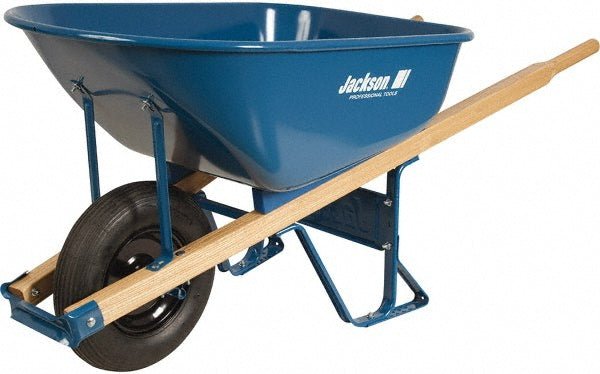 Jackson Professional Tools M6T22BB 6 Cu Ft Capacity Wheelbarrow with 16" Pneumatic Wheel - Lighting Supply Guy