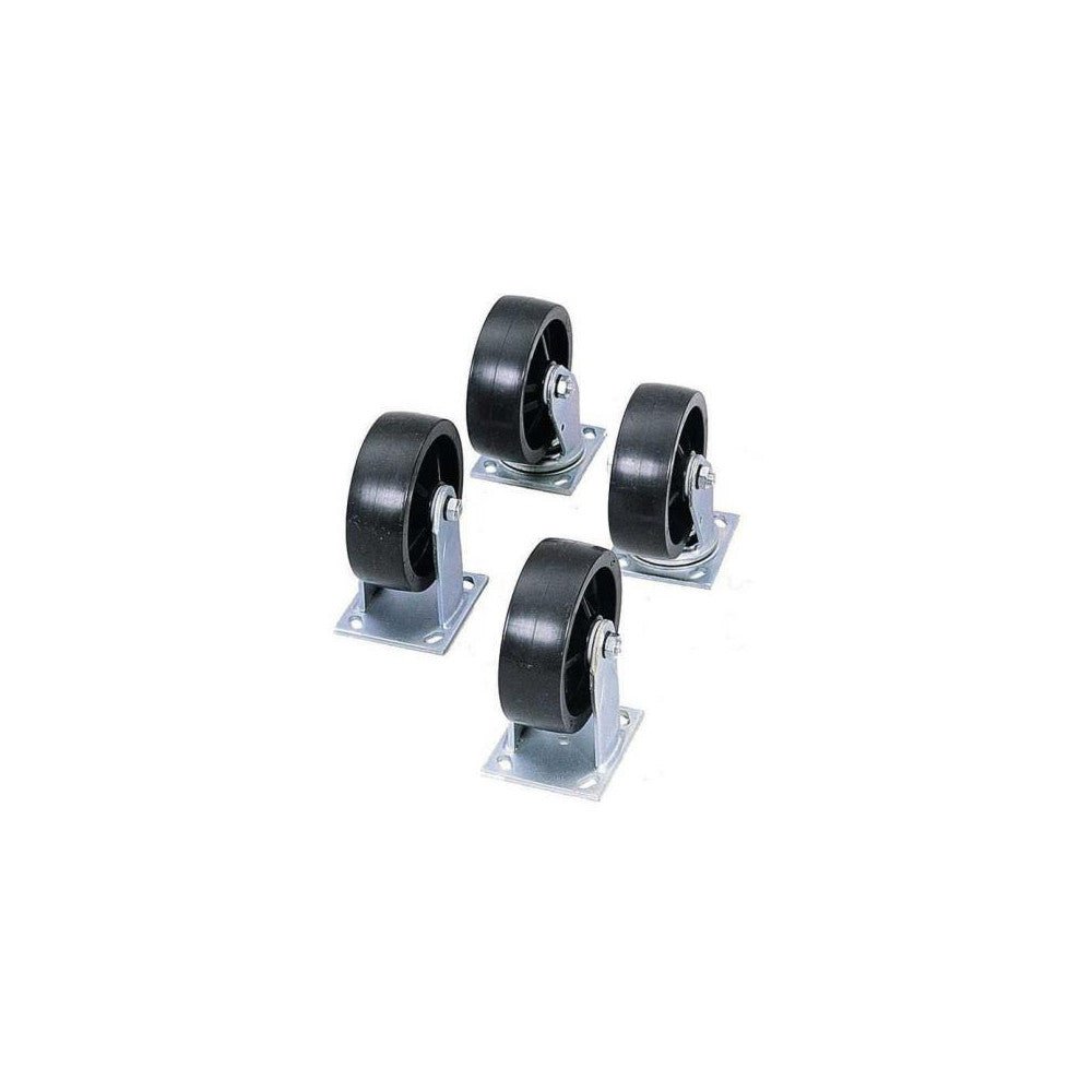 Jobox 1 - 321990 Tool Case Caster Set: 6" Wide, Steel & Rubber - Lighting Supply Guy