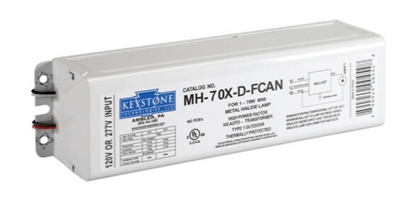 Keystone MH - 70X - D - FCAN F - Can Ballast - Lighting Supply Guy