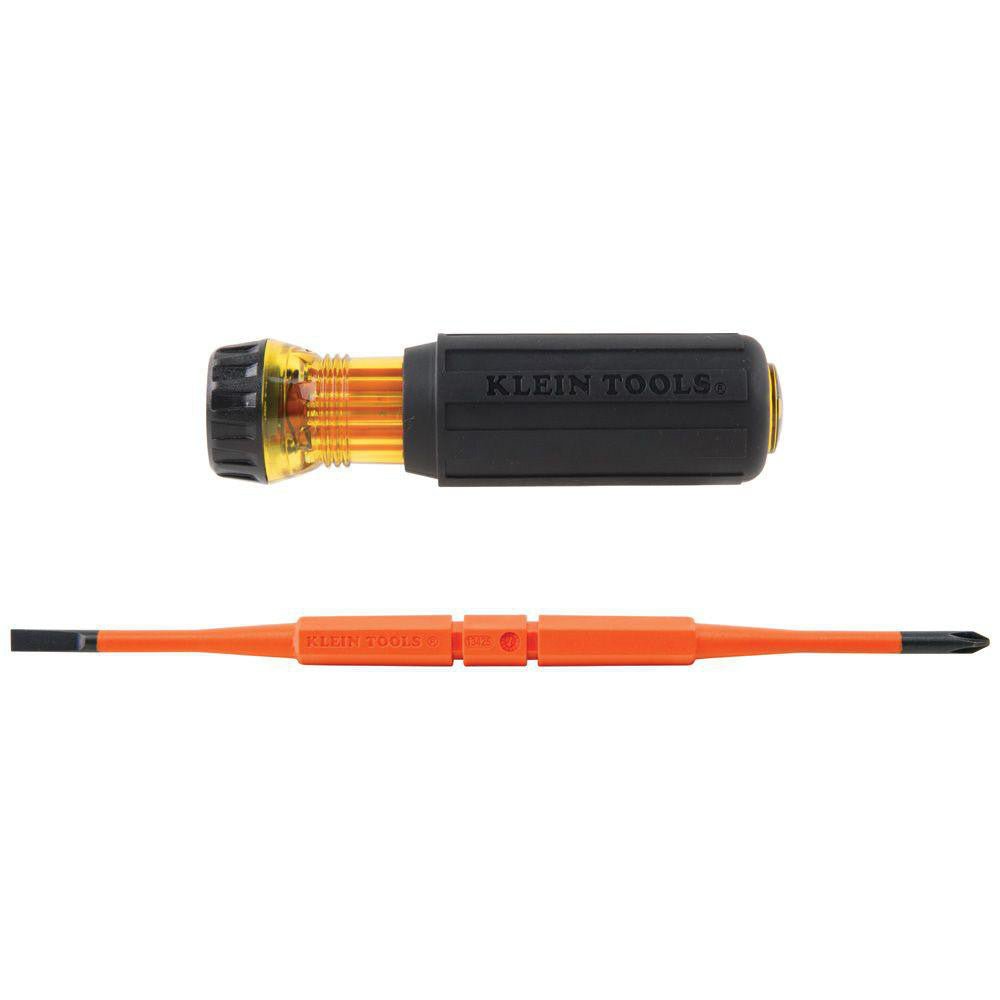 Klein Tools 32288 Insulated Flip - Blade Bit Screwdriver - Lighting Supply Guy