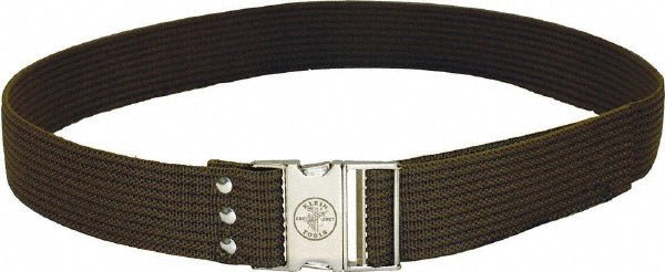 Klein Tools 5225 Tool Aprons & Belts; Tool Type: Adustable; Tool Belt ; Minimum Waist Size: 32 ; Maximum Waist Size: 48 ; Number of Pockets: 0 ; Color: Brown ; Features: Rugged Metal Buckle - Lighting Supply Guy