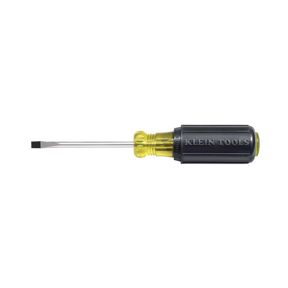 Klein Tools 601 - 3 Slotted Screwdriver: 3/16" Width, 6 - 3/4" OAL, 3" Blade Length - Lighting Supply Guy