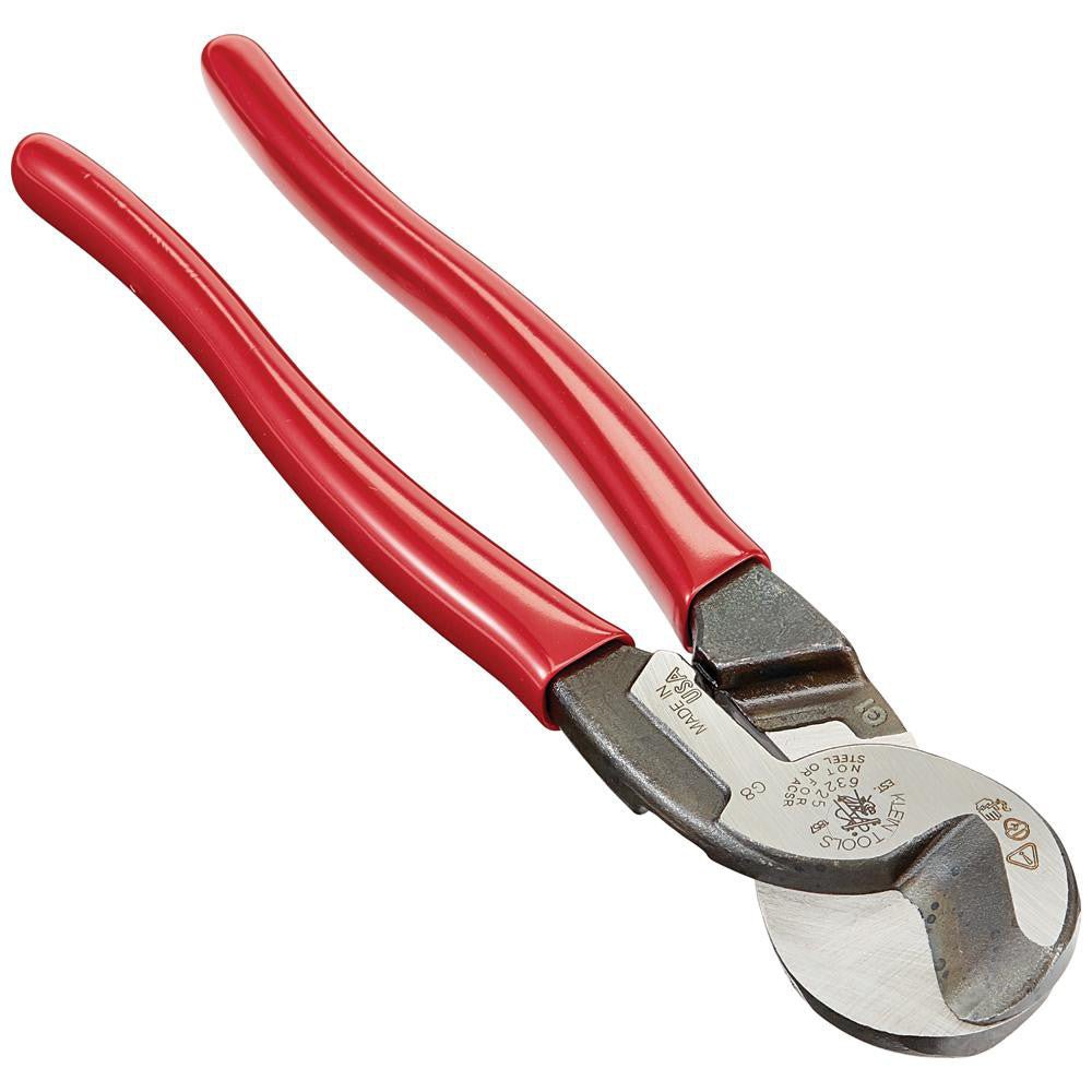 Klein Tools 63225 Cutting Pliers; Cutter Type: Cable Cutter ; Insulated: No ; Application: Wire Cutting ; Jaw Length (Decimal Inch): 2.0000 ; Capacity (AWG): 24 ; Overall Length (Inch): 9 - Lighting Supply Guy