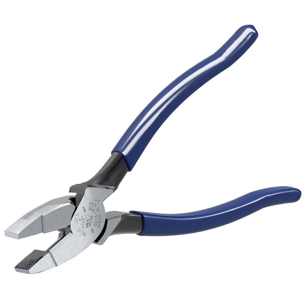 Klein Tools D213 - 9NE 9 - 3/8" OAL, 1 - 19/32" Jaw Length x 1 - 1/4" Jaw Width, Side Cutting Pliers - Lighting Supply Guy