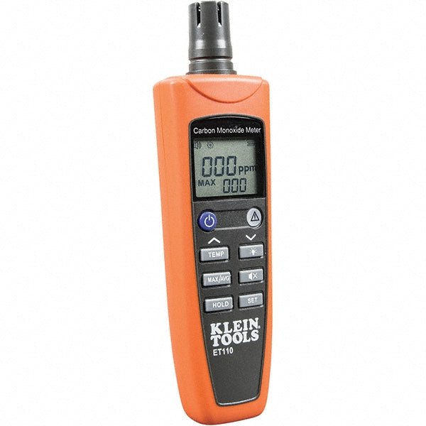 Klein Tools ET110 Multi - Gas Detector: Carbon Monoxide, Audible & Visual Signal, LCD - Lighting Supply Guy