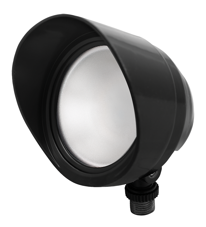 Rab BULLET12NVG  12 watt LED Bullet Flood Fixture to replace 75W BR30, 4-3/4" x 4-1/2" tall, Semi-Specular Polycarbonate lens, 4000K, 1264 lumens, 100,000hr life, 120 volt, Verde Green Finish, Dimming