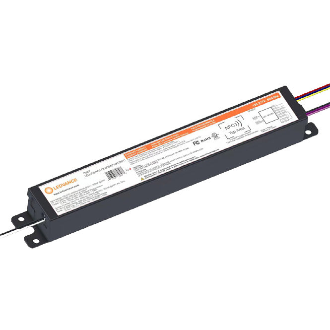 Sylvania 75857 LEDrv55UNVL1300DIM1AUX12NFC 55w LED Constant Current Linear Driver, 130-1300mA programmable current, 700mA Default Current, 20-48v Output Voltage, 0-10v Dimmable