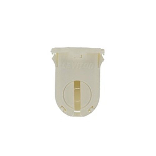 Leviton 170 - 23661 - SWP Fluorescent lampholder, T8/T12 (G13 base) shunted, medium bi - pin, turn type with lamp lock, medium height, (23MM) lamp center. 660W - 600V. UL and CSA, snap - in with post mounted, bottom load. COF white, Country of origin: Mexico - Lighting Supply Guy