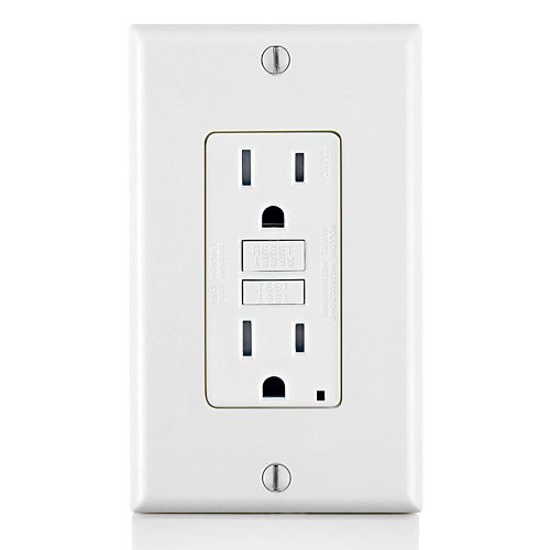 Leviton GFTR1 - W 15Amp Receptacle - Lighting Supply Guy