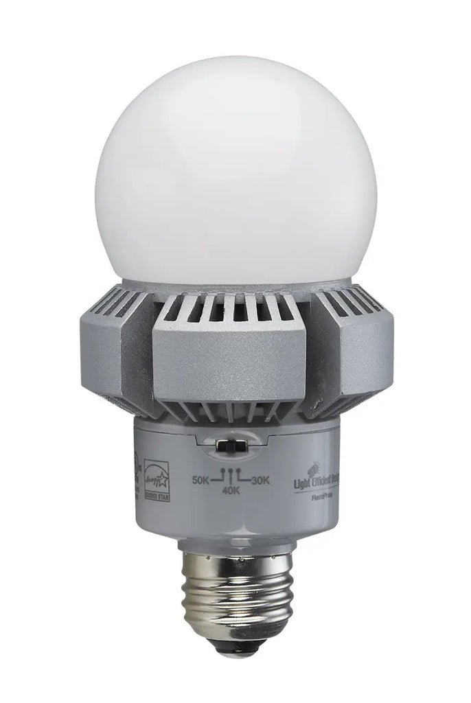 Light Efficient LED - 8015E30 - G2 Frosted Post Top Lamps, Screw - in Retrofit - Lighting Supply Guy